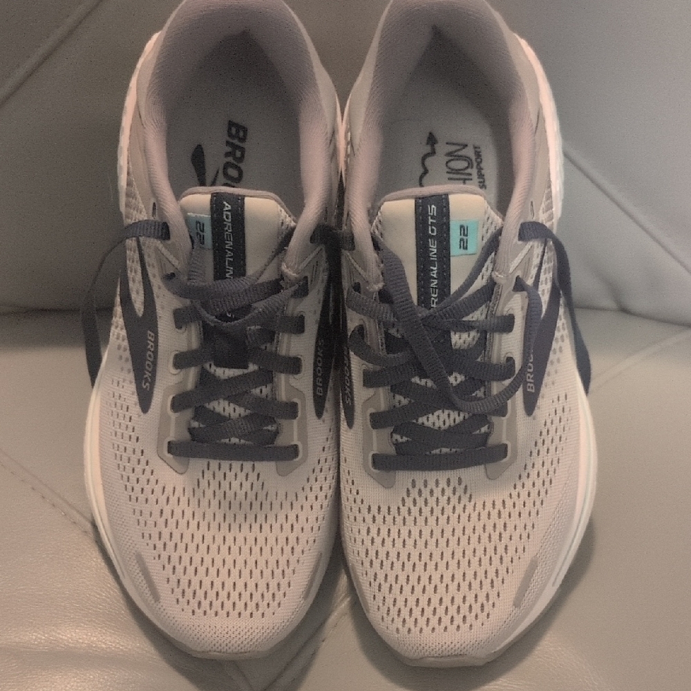 Brooks Adrenaline GTS 22 in White and Navy